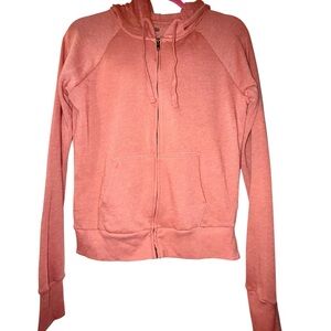 SO brand, solid Coral Zip-Up Hoodie, never worn, NWOT, size small.